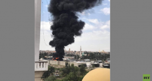 حريق هائل في وسط دمشق.. شاهد!