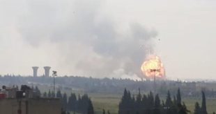 إصابة ١٠ مدنيين بانفجار مستودع عسكري للذخيرة في حمص