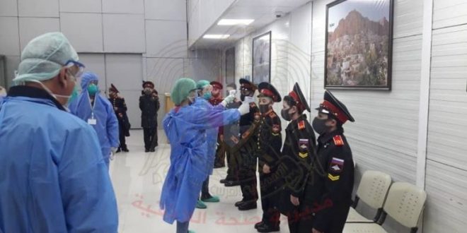 صحة اللاذقية تنقل 16 طالباً سورياً قادمين من روسيا إلى مركز الحجر في دمشق