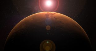 "ناسا" تكشف عن بقعة شمسية خطيرة بحجم كوكب المريخ تتجه نحو الأرض