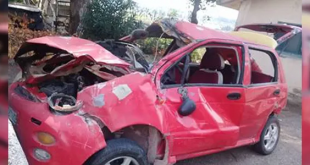 تدهور سيارة شيري على أوتستراد حمص طرطوس يودي بحياة ٣ أشخاص