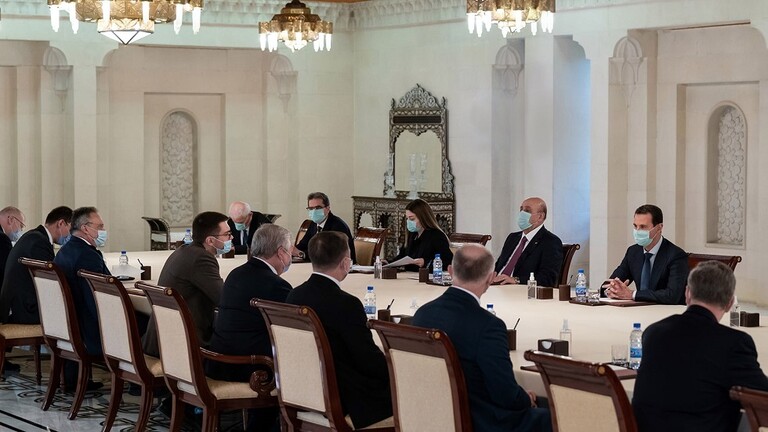 الرئيس الأسد يلتقي مبعوث بوتين في دمشق.. العمل لتخفيف آثار العقوبات على سوريا