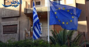 بالصور: هنغاريا, اليونان وصربيا ترفع أعلامها وعلم الاتحاد الاوروبي على سفاراتها في دمشق