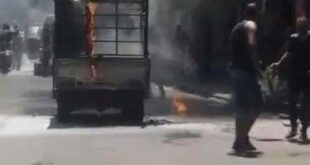 إصابة رجل وطفله بحروق بالغة باندلاع النيران بسيارة سوزوكي في حمص