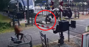 بالفيديو.. فتاة تنجو بأعجوبة من حادث دهس قطار سريع