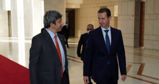 وزير الخارجية الإماراتي يزور دمشق ويلتقي الرئيس بشار الأسد