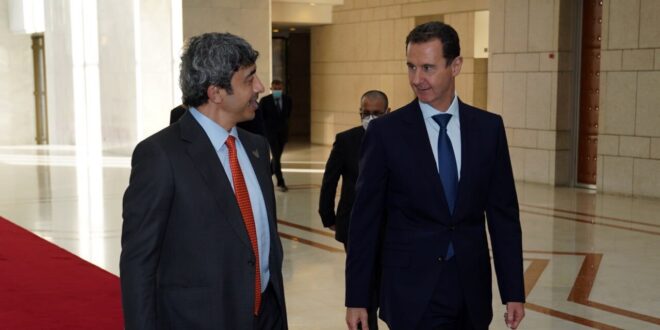 وزير الخارجية الإماراتي يزور دمشق ويلتقي الرئيس بشار الأسد