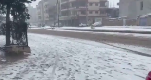 تساقط الثلوج في مدن شمال شرق سوريا