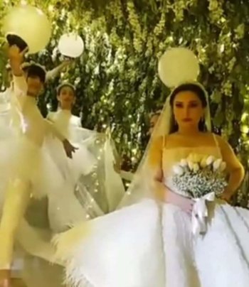 حفل زفاف شهد برمدا يتعرض للانتقادات لهذا السبب