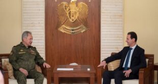 الرئيس بشار الأسد يستقبل وزير الدفاع الروسي