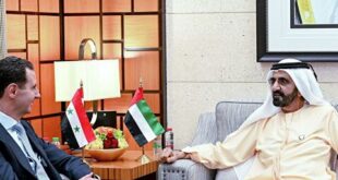 رئيس الإمارات يرسل برقية تهنئة إلى نظيره السوري