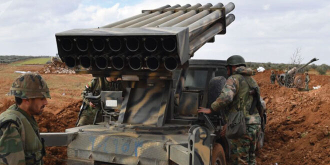 الجيش السوري يرد صاروخياً على اعتداء جوي أميركي استهدف حويجة كاطع بدير الزور