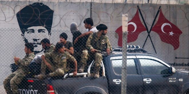 الجيش التركي يبني جداراً اسمنتياً على جبهة مقابلة لتل رفعت