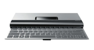 الكشف عن الحاسب المحمول Lenovo MOZI مع جهاز عرض مدمج ولوحة مفاتيح قابلة للسحب
