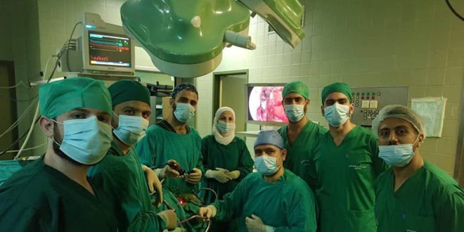 مشفى الأسد الجامعي يسجل عملية جراحية ناجحة