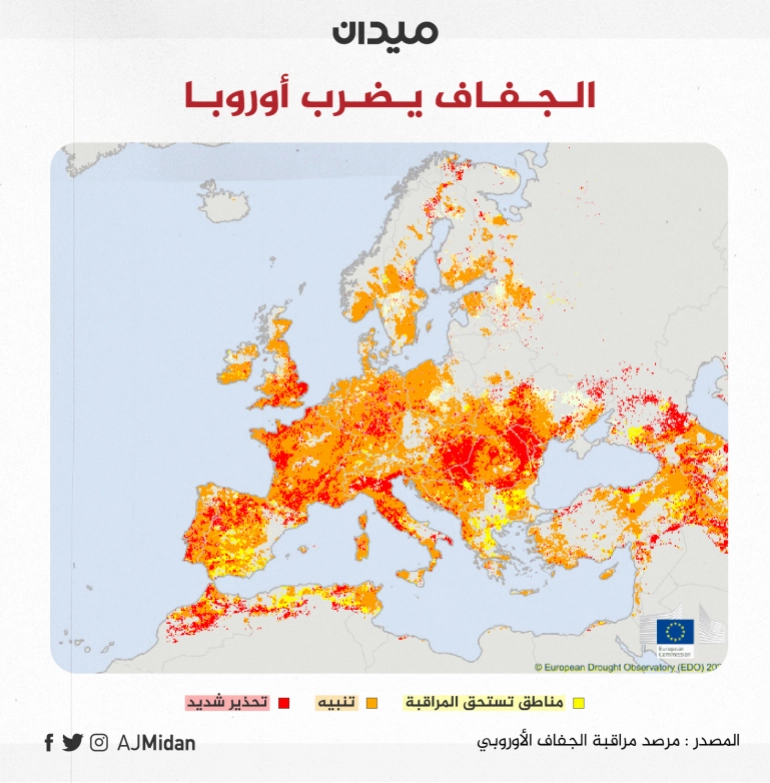 يضرب الجفاف أوروبا