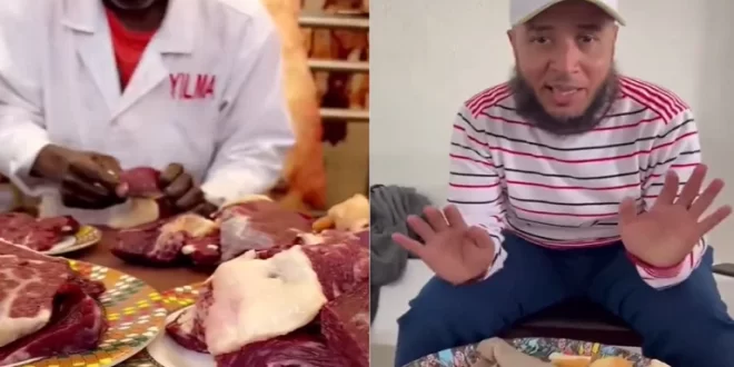 بالفيديو.. سعودي يُثير الجدل بتناول اللحوم النيئة