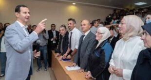 الرئيس الأسد يشارك في إعادة افتتاح المركز الوطني للمتميزين في حمص