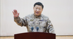 رئيس الصين يخاطب جيشه مرتدياً الزي العسكري