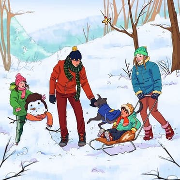 صورة عائلية لعطلة الشتاء.. هل يمكنك اكتشاف الخطأ خلال 11 ثانية؟