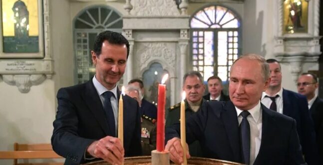 بوتين يهنئ الأسد بالعام الجديد وأعياد الميلاد
